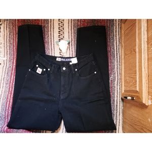 "CRUEL GIRL" 80'S/90'S STRAIGHT LEG JEANS - BLACK
